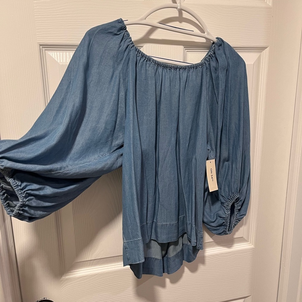 Women's Blue Top - Picture 3 of 8